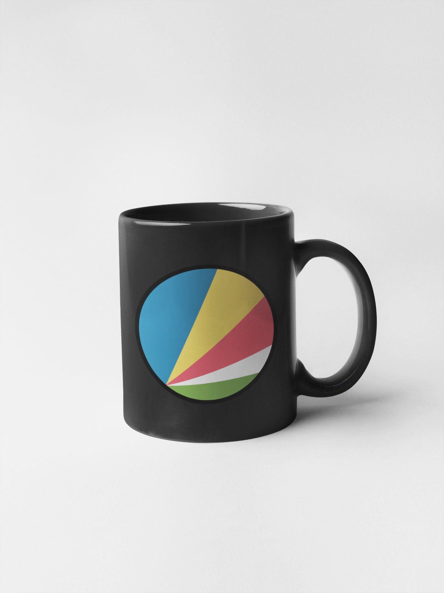 Seychelles Flag Circle Sticker Decal