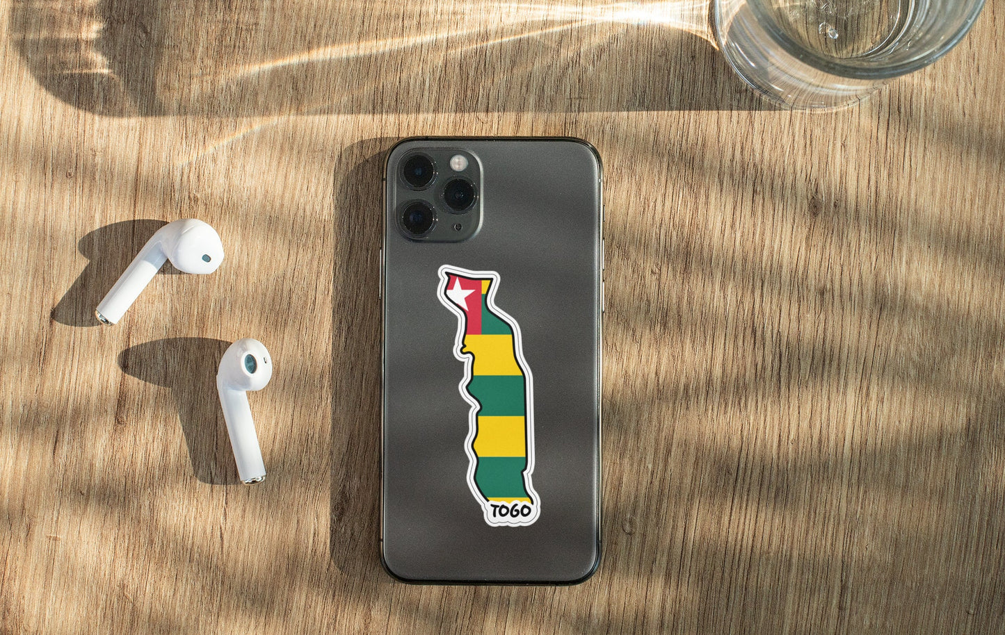 Togo Map Flag Sticker Decal