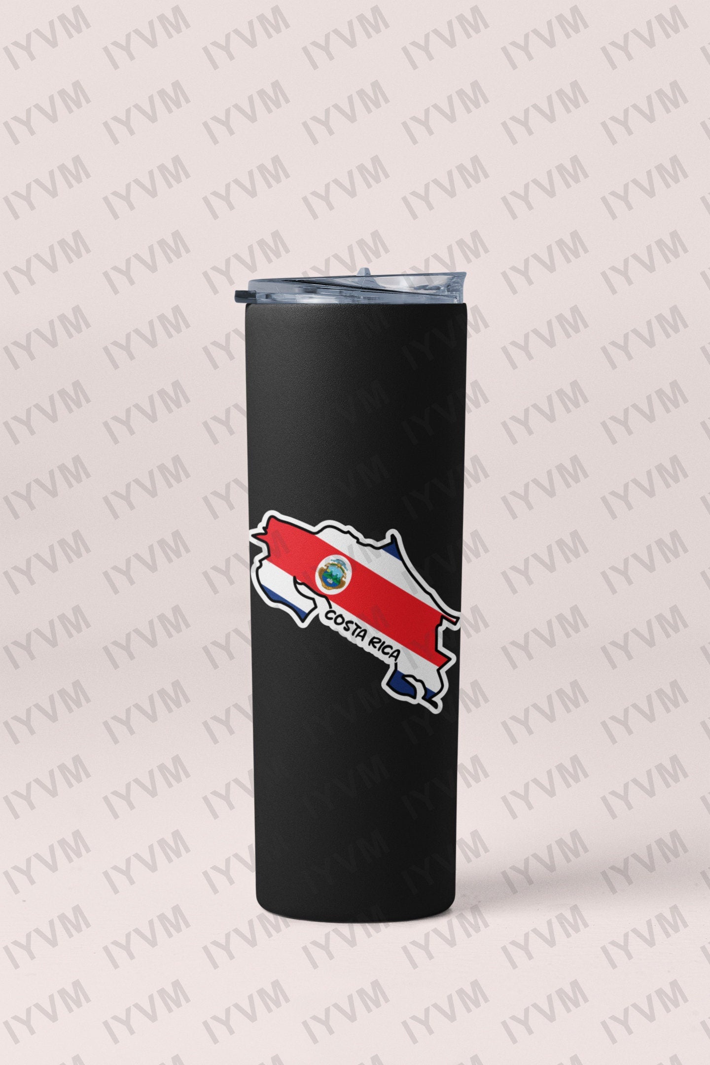 Costa Rica Map Flag Sticker Decal / Republic of Costa Rica / San José / Costa Rican