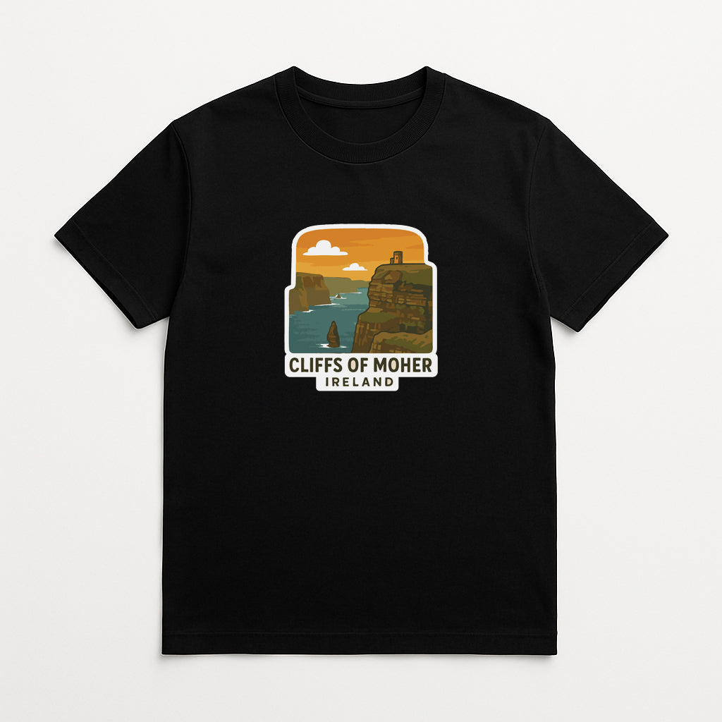 Cliffs of Moher Ireland Iron On Heat Transfer Vinyl HTV Die-Cut Symbolic
