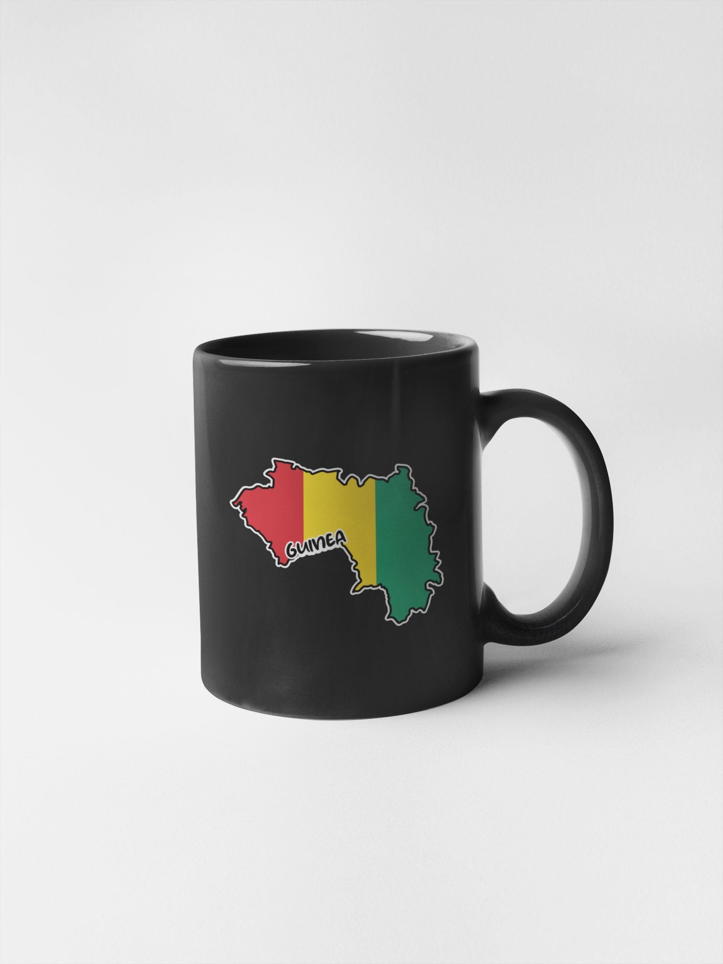 Guinea Map Flag Sticker Decal