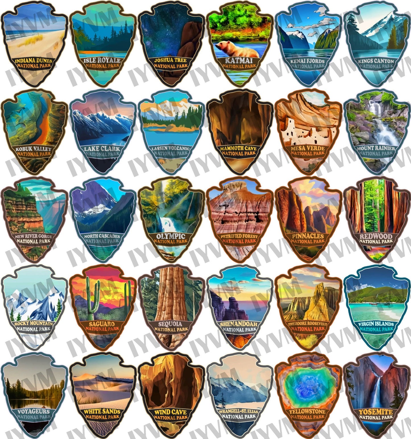 Grand Teton National Park Sticker Decal - US National Parks Series
