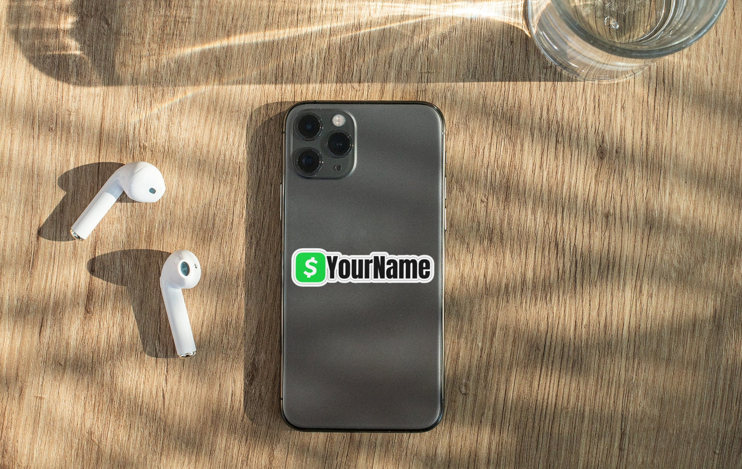 Personalized Cash App Username Sticker Decal Social Media Handle User ID Sticker Tag CashApp