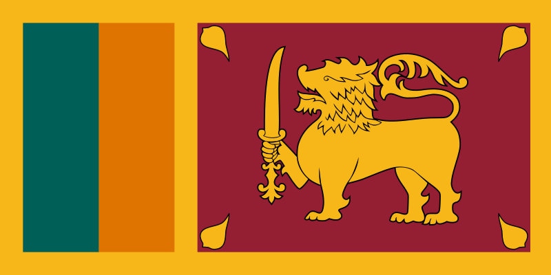Sri Lanka Flag Sticker Decal / Democratic Socialist Republic of Sri Lanka / Ceylon / Sri Lankan