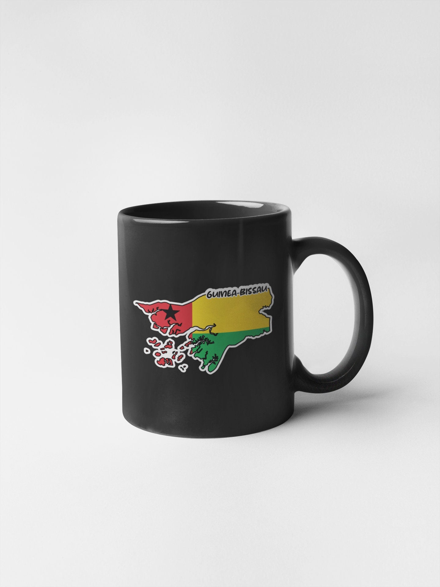 Guinea Bissau Map Flag Sticker Decal
