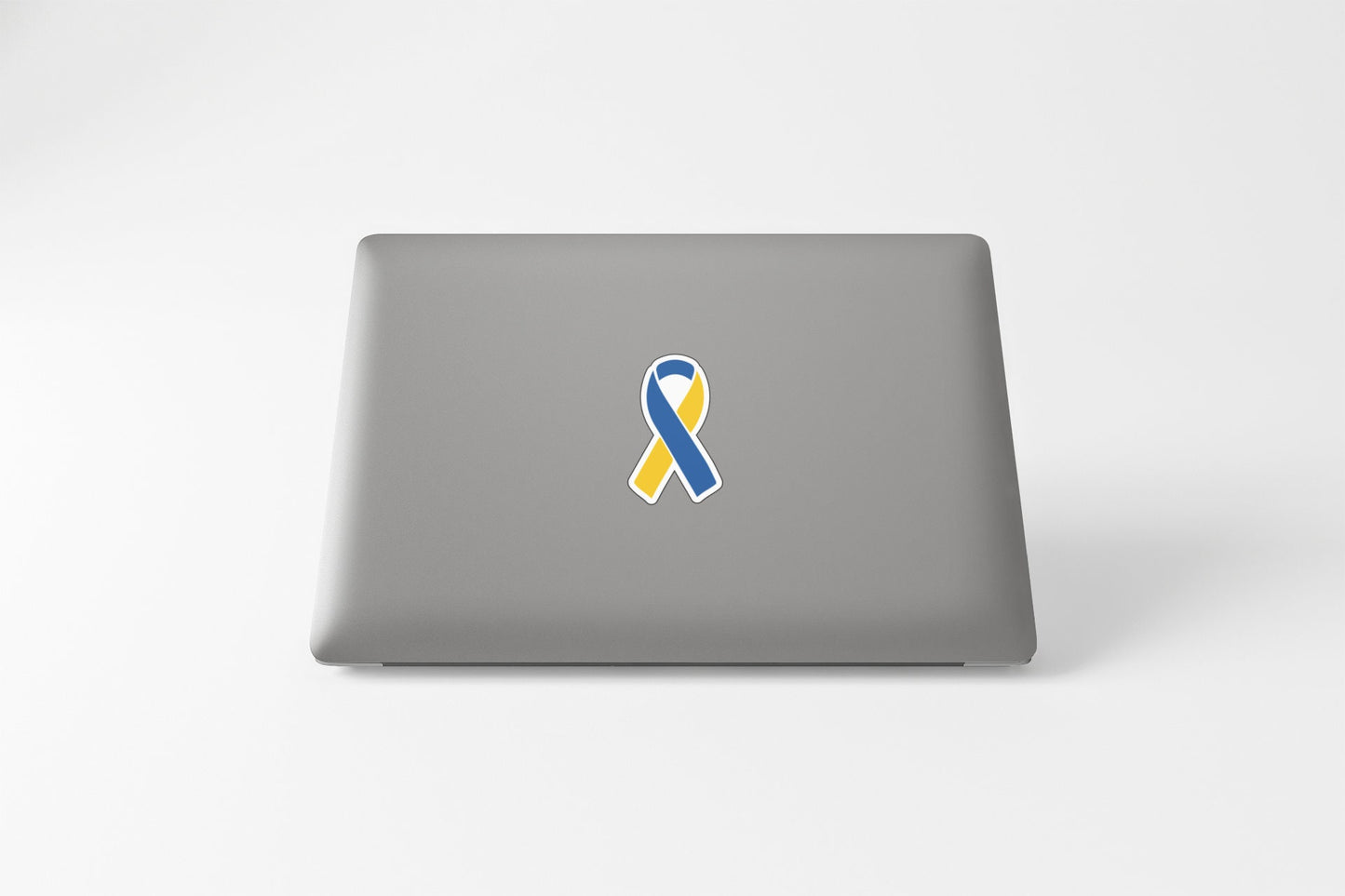 Ukraine Flag Ribbon Sticker Decal Volodymyr Zelensky Slava Ukraini I Stand with Ukraine Russia Invasion Anti War No War Pray for Ukraine