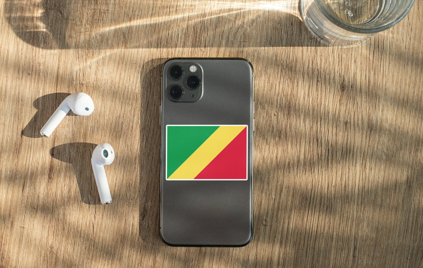 The Republic of Congo Flag Sticker Decal