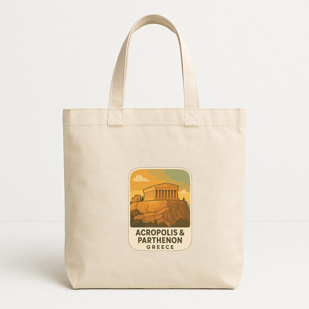 Acropolis & Parthenon Greece Iron On Heat Transfer Vinyl HTV Die-Cut Symbolic