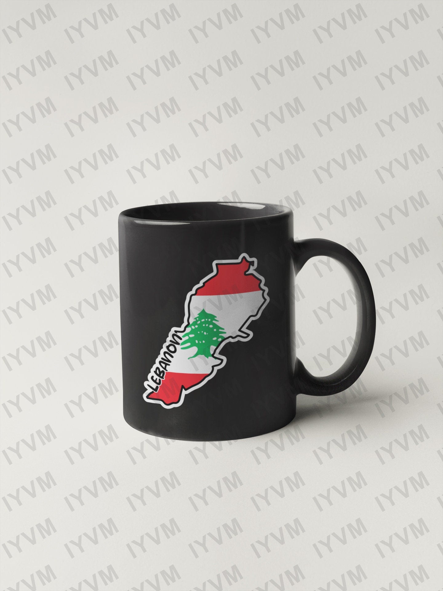 Lebanon Map Flag Sticker Decal / Republic of Lebanon / Lebanese Republic / Beirut / Lebanese