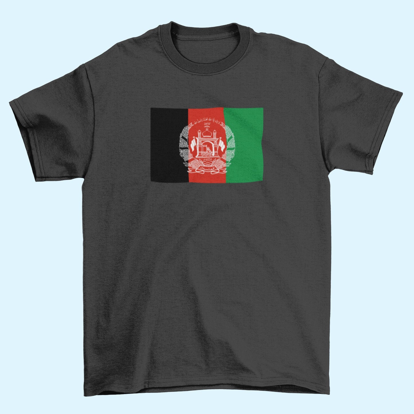 Afghanistan Flag Iron On Heat Transfer Vinyl HTV / Kabul / Heart of Asia