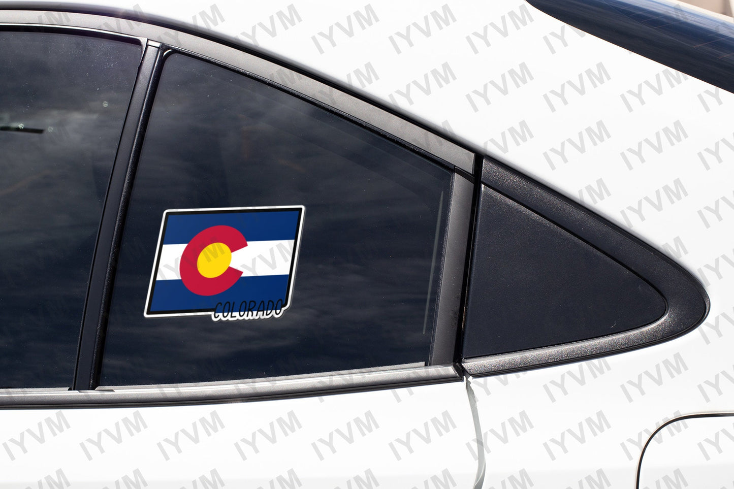 State of Colorado Map Flag Sticker Decal  USA Colorado State  Denver  The Centennial State  Buffalo Plains State  Colorful Colorado /