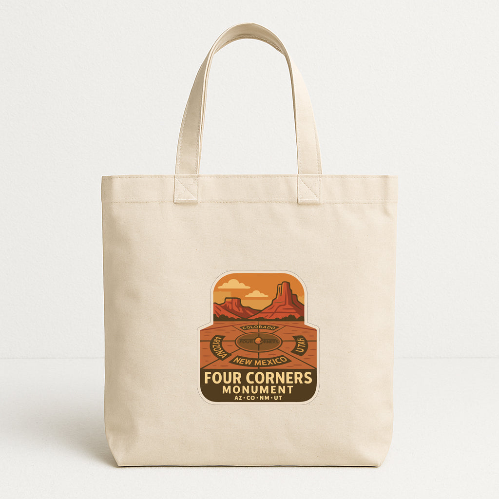 Four Corners Monument Iron On Heat Transfer Vinyl HTV Symbolic Landmark