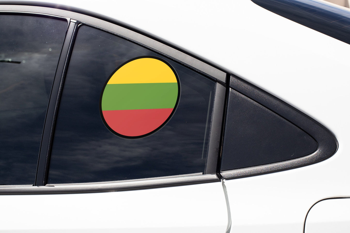 Lithuania Flag Circle Sticker Decal