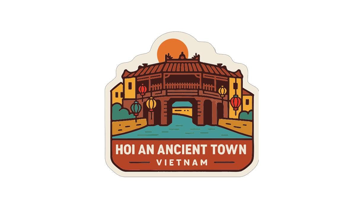 Hoi An Ancient Town Vietnam Iron On Heat Transfer Vinyl HTV Die-Cut Symbolic