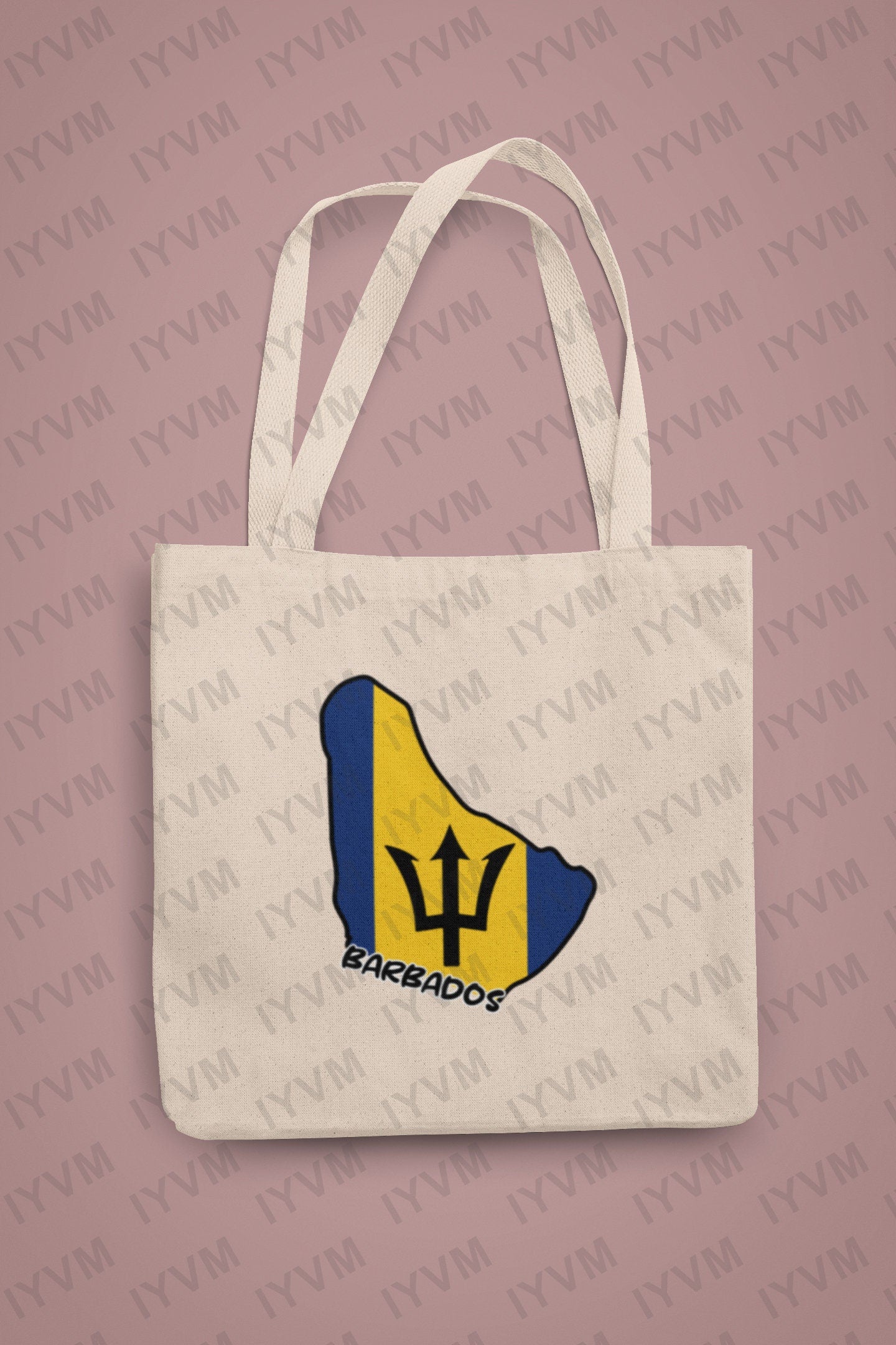 Barbados Map Iron On Heat Transfer Vinyl HTV / Bridgetown  / Pride and Industry / Barbadian Bajan