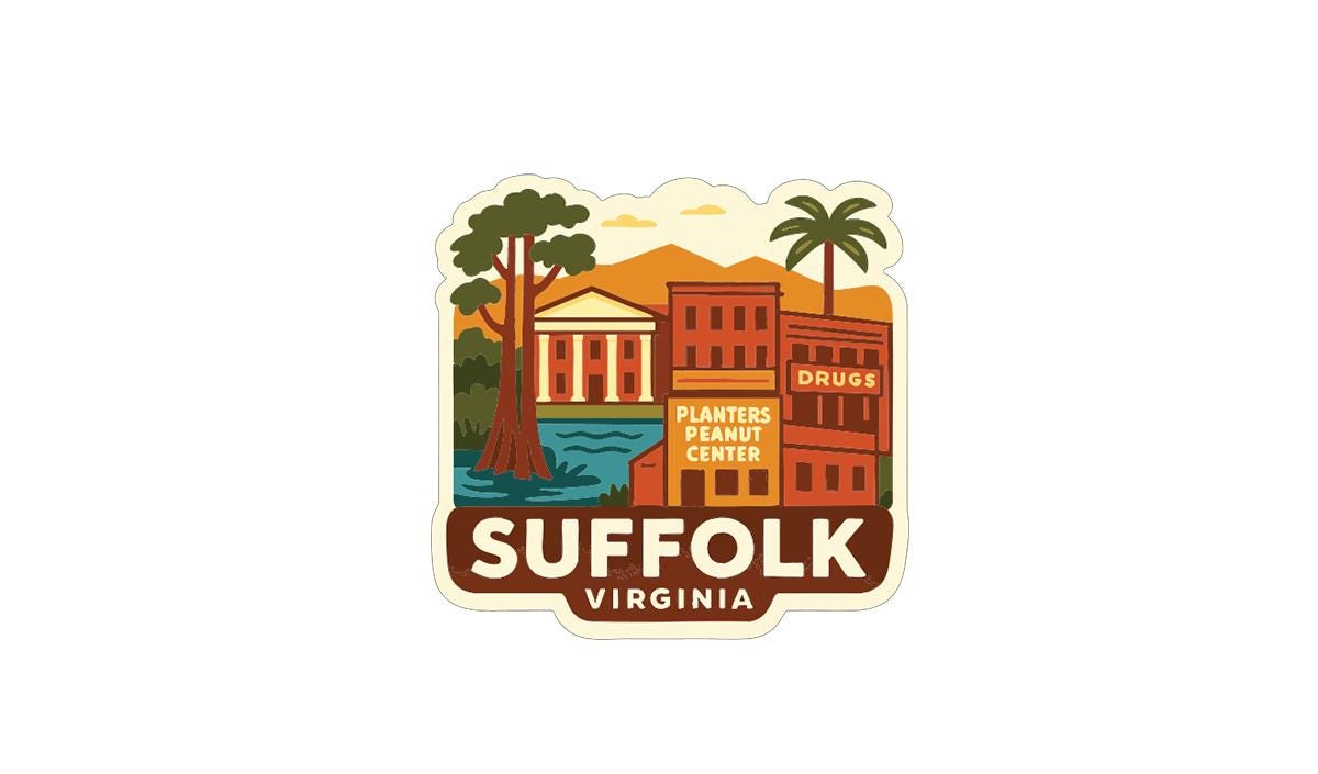 a sticker or logo for the Plants Pavement Center in Virginia.