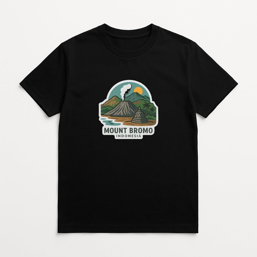 Mount Bromo Indonesia Iron On Heat Transfer Vinyl HTV Die-Cut Symbolic Landmark