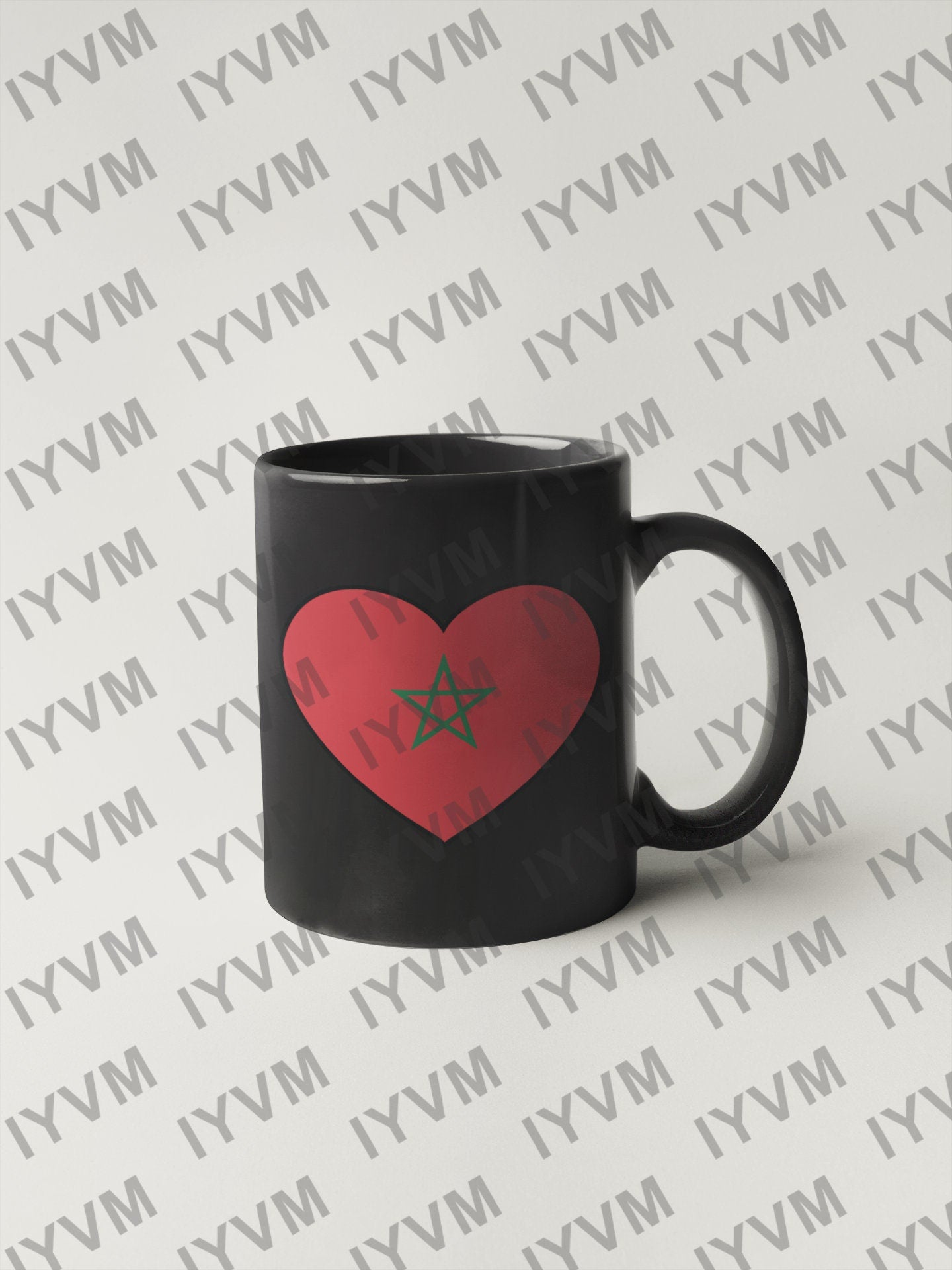 Morocco Flag Heart Sticker Decal / Kingdom of Morocco / المملكة المغربية / Rabat / Moroccan