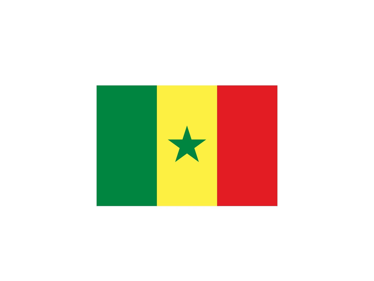 Senegal Flag Sticker Decal