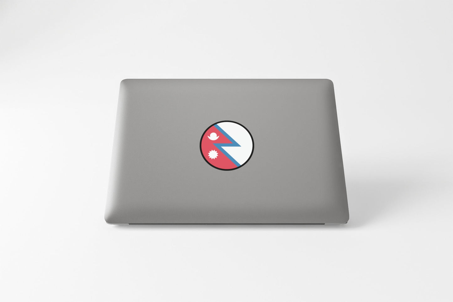 Nepal Flag Circle Sticker Decal