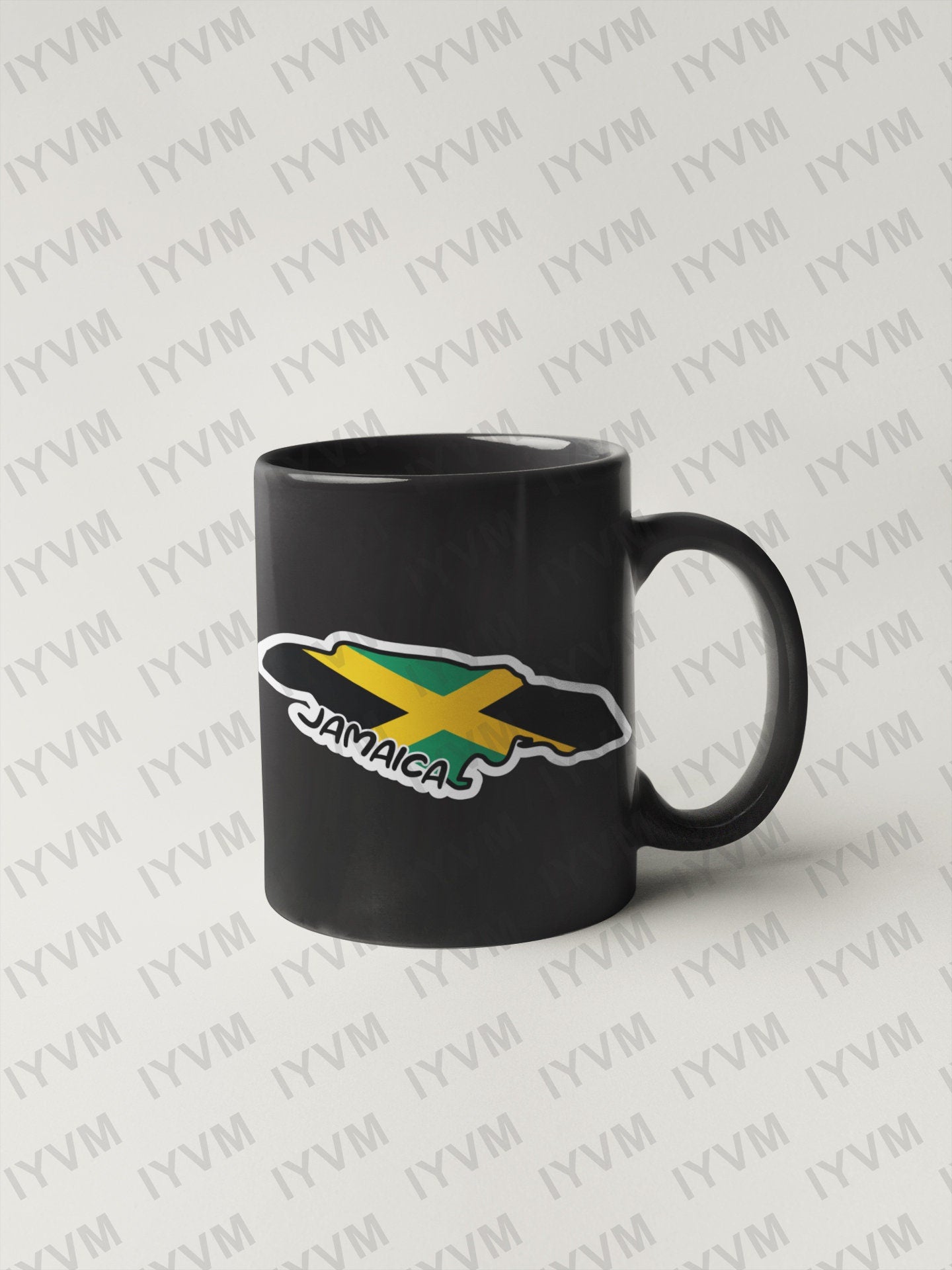 Jamaica Map Flag Sticker Decal / Jumieka / Kingston / Jamaican / Out of Many, One People