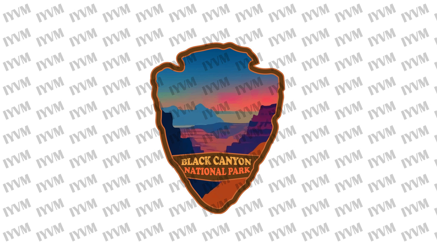 Black Canyon National Park Sticker Decal - US National Parks Series