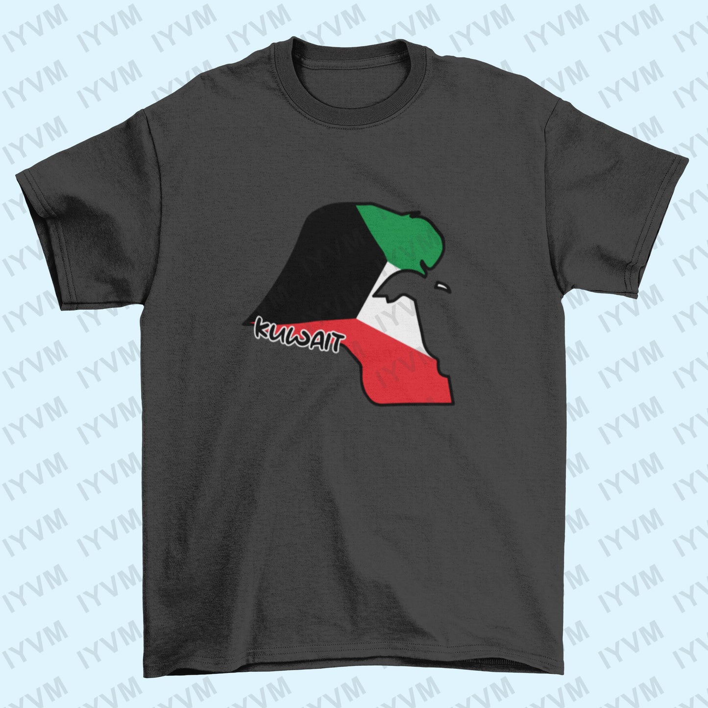 Kuwait Map Iron On Heat Transfer Vinyl HTV / State of Kuwait / Kuwait City / Kuwaiti