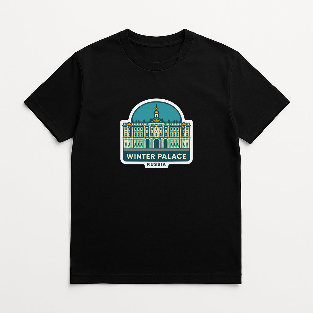 Winter Palace Russia Iron On Heat Transfer Vinyl HTV Die-Cut Symbolic Landmark