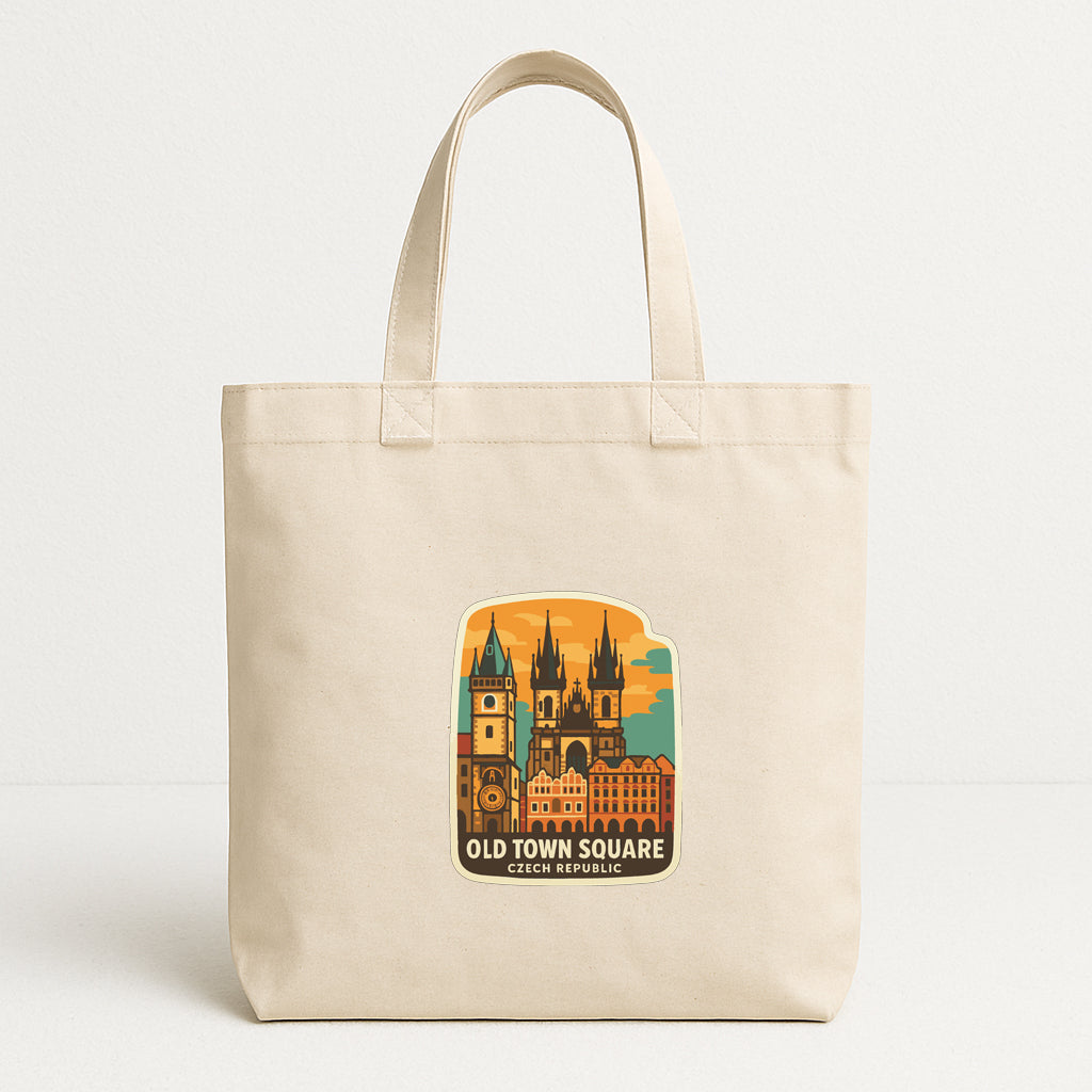 Old Town Square Czech Republic Iron On Heat Transfer Vinyl HTV Die-Cut Symbolic