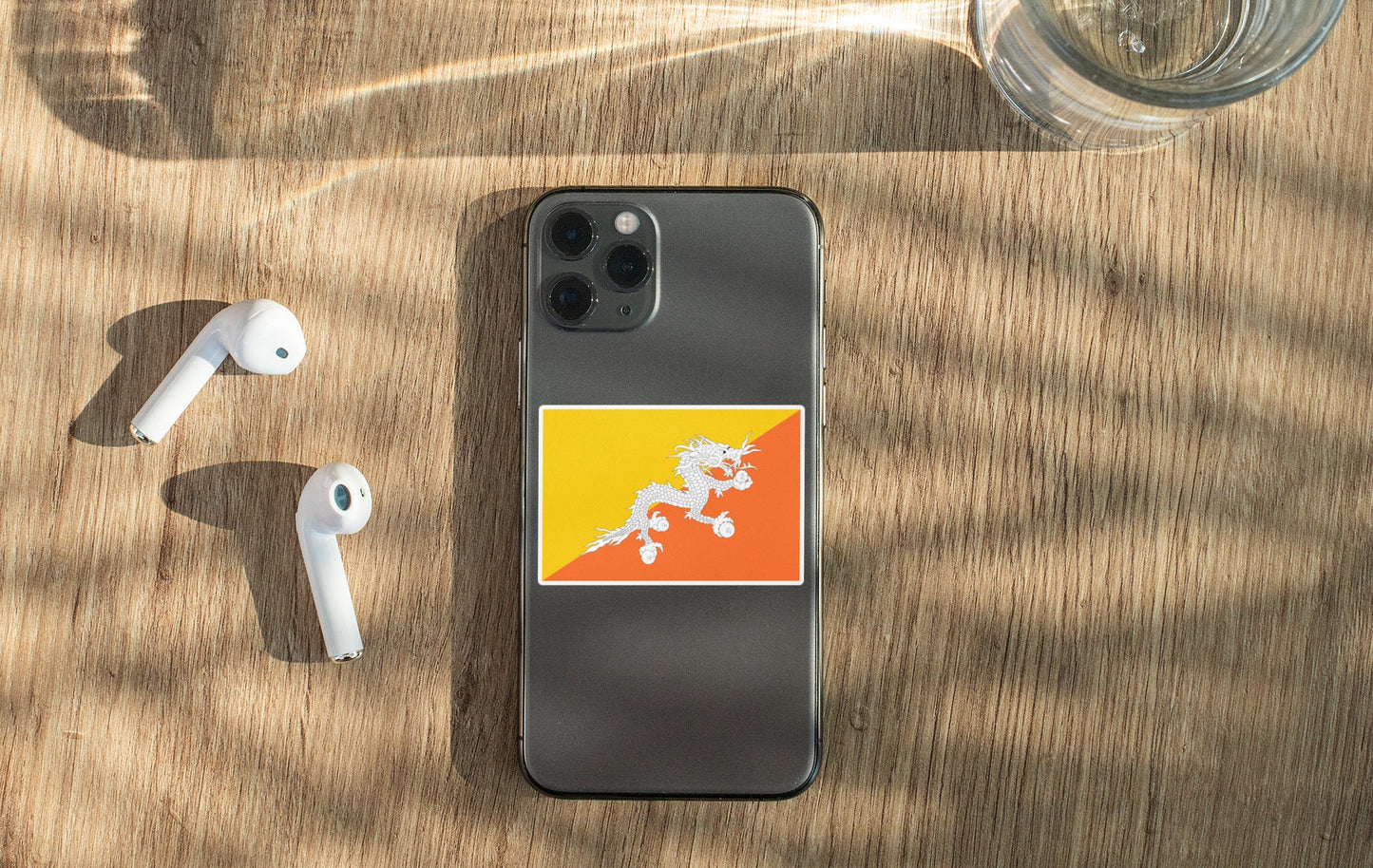 Bhutan Flag Sticker Decal