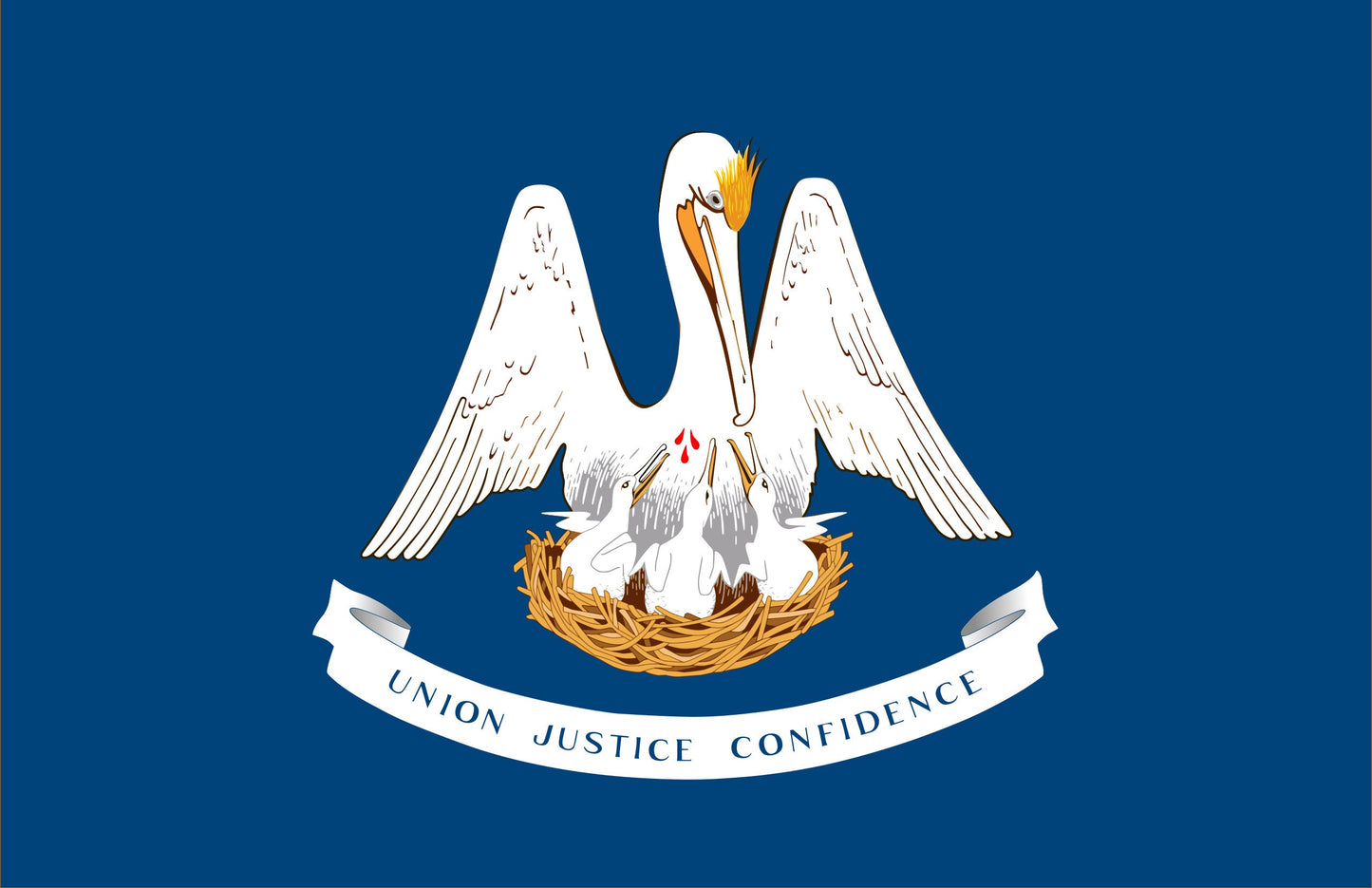 State of Louisiana Flag Iron On Heat Transfer Vinyl HTV  Louisiana State  Baton Rouge  The Pelican State /