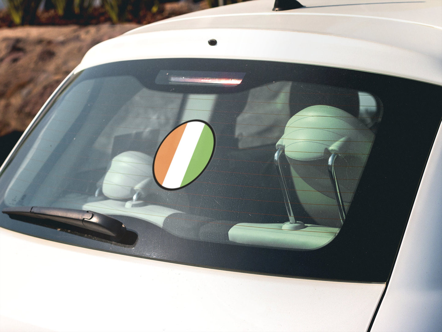 Ivory Coast Flag Circle Sticker Decal