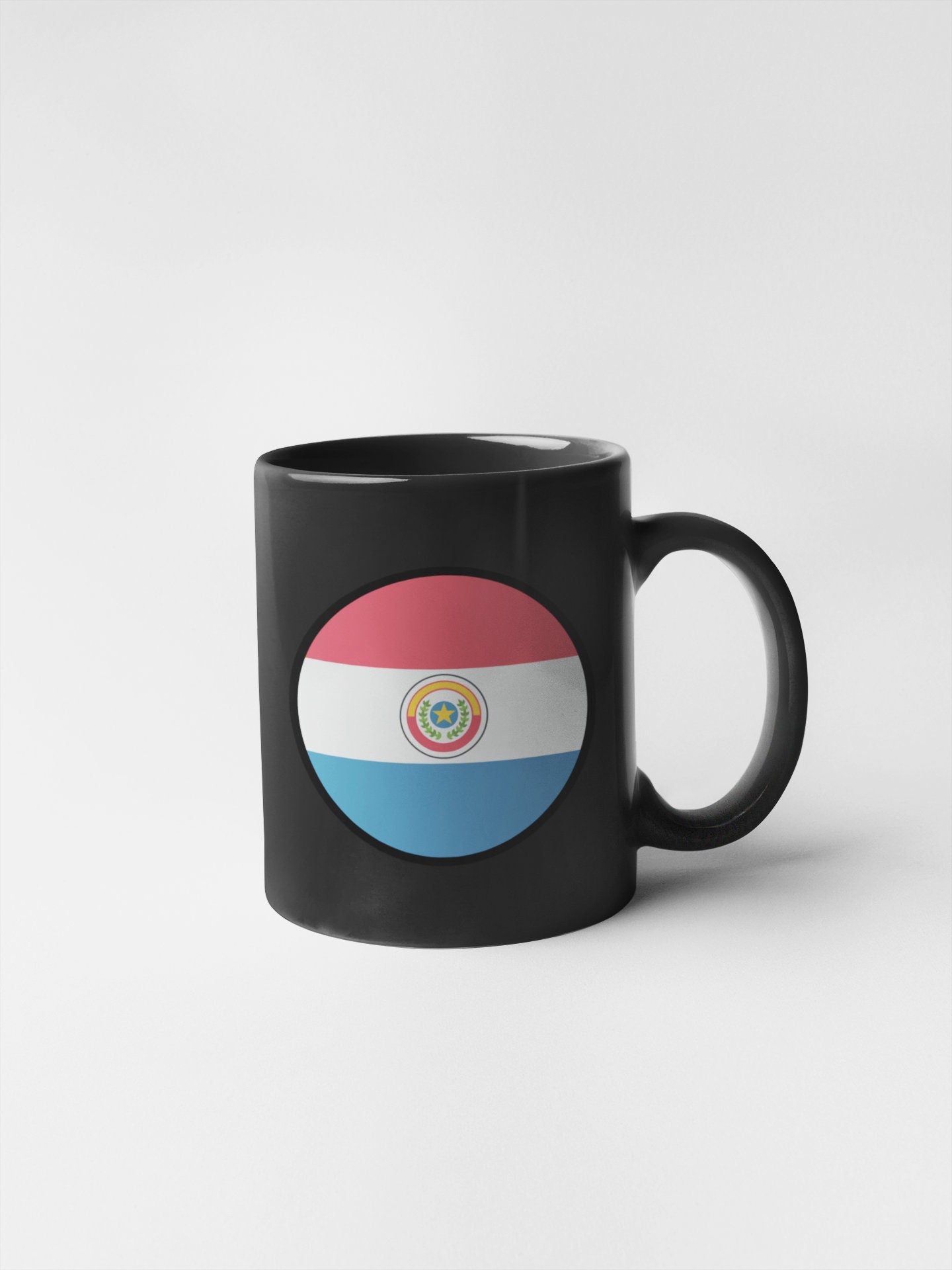 Paraguay Flag Circle Sticker Decal