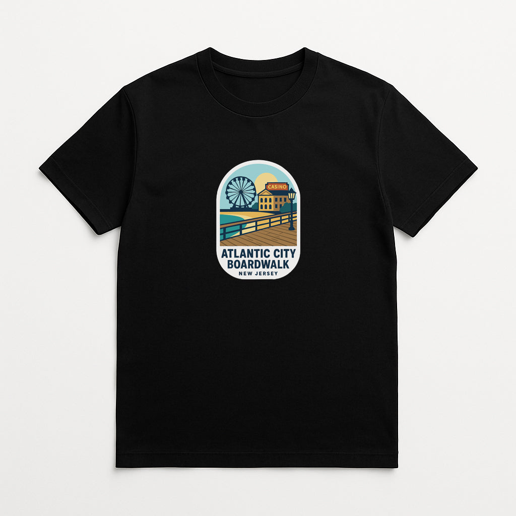 Atlantic City Boardwalk New Jersey Iron On Heat Transfer Vinyl HTV Symbolic