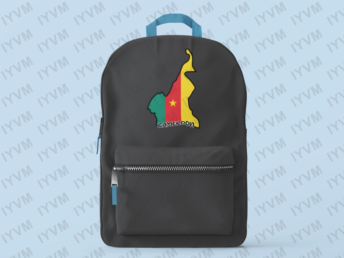 Cameroon Map Iron On Heat Transfer Vinyl HTV / Republic of Cameroon / Yaoundé / Paix – Travail – Patrie / Cameroonian