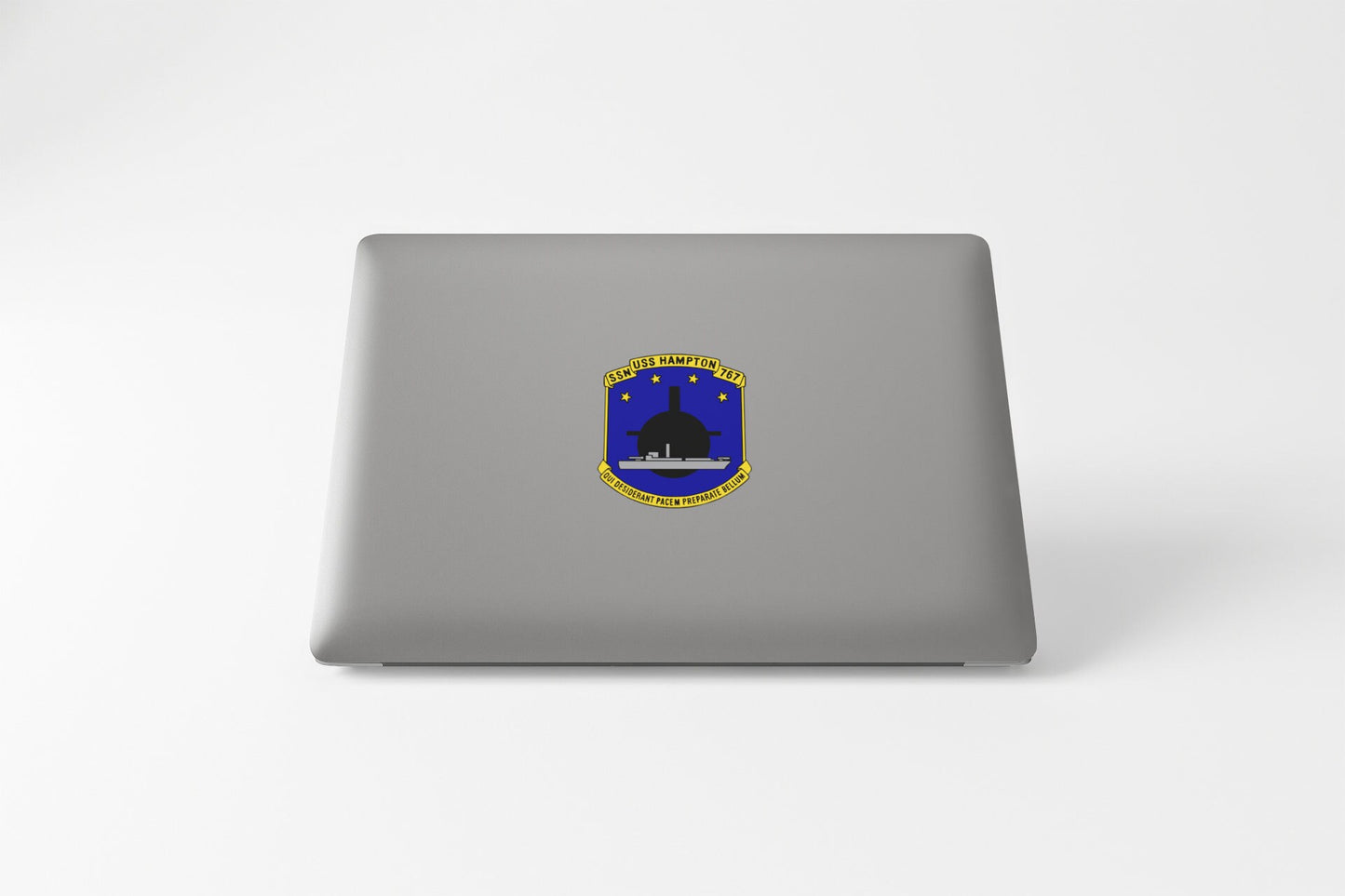 USS Hampton SSN-767 Badge Sticker Decal Los Angeles Class Attack submarine Car Sticker Bumper Sticker for Car Emblem