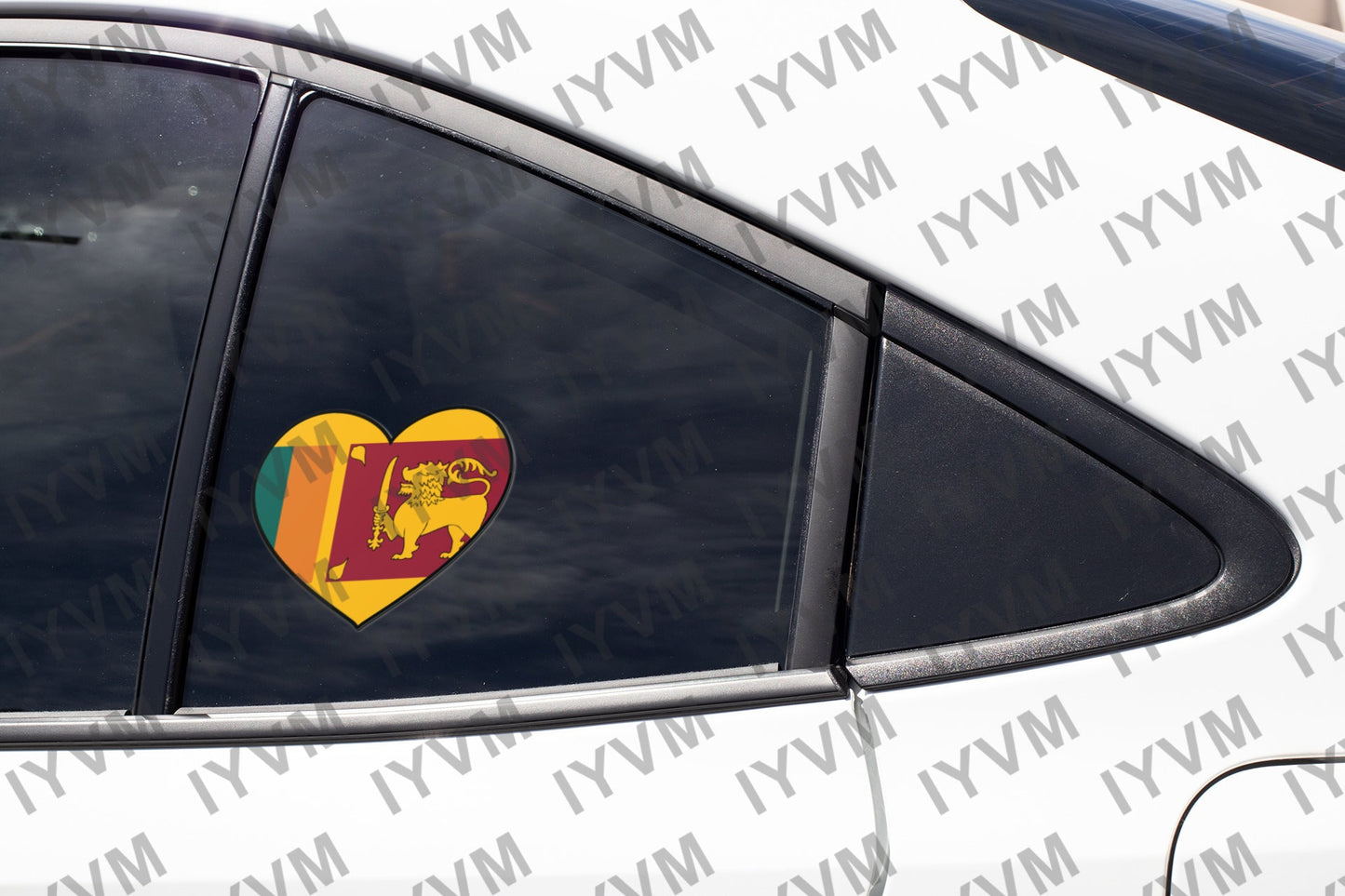 Sri Lanka Flag Heart Sticker Decal / Democratic Socialist Republic of Sri Lanka / Ceylon / Sri Lankan