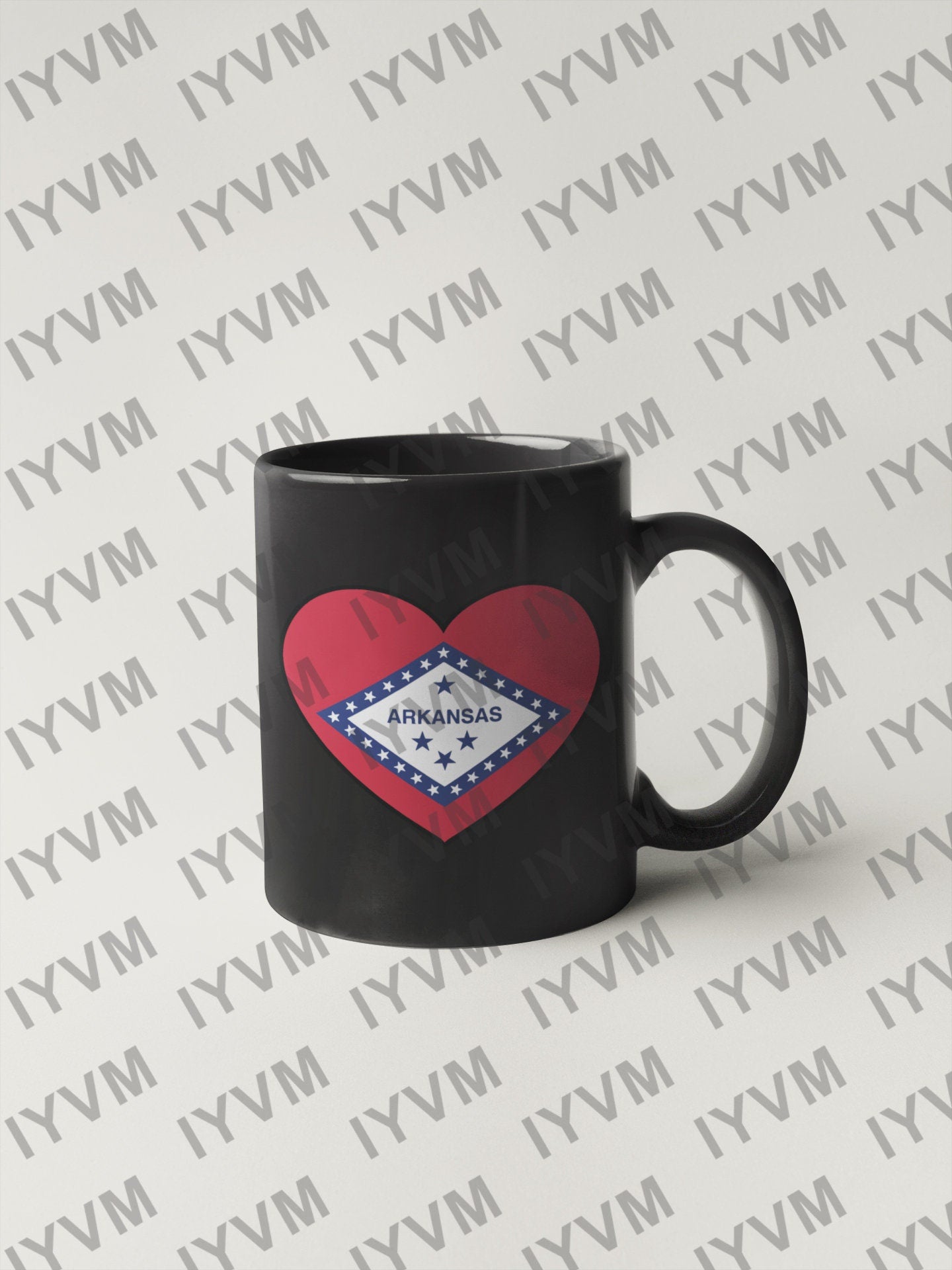 State of Arkansas Flag Heart Sticker Decal  USA Arkansas State  Little Rock  The Natural State  Bear State  Bowie State / Hot Springs State