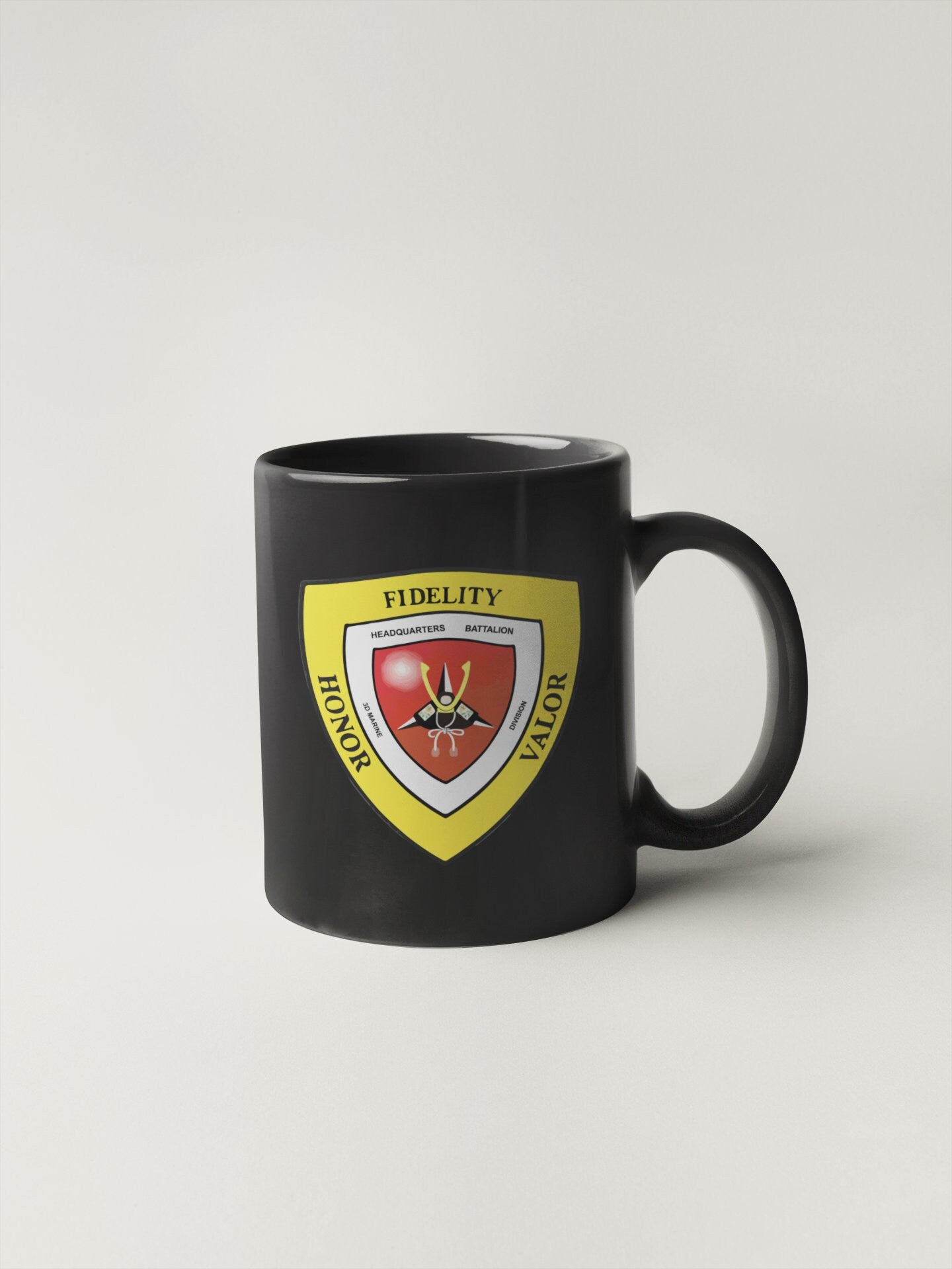 US Marine Corps Badge Sticker Decal  Headquarters Battalion 3rd Marine Division Samurai Car Sticker Bumper Sticker for Car Emblem