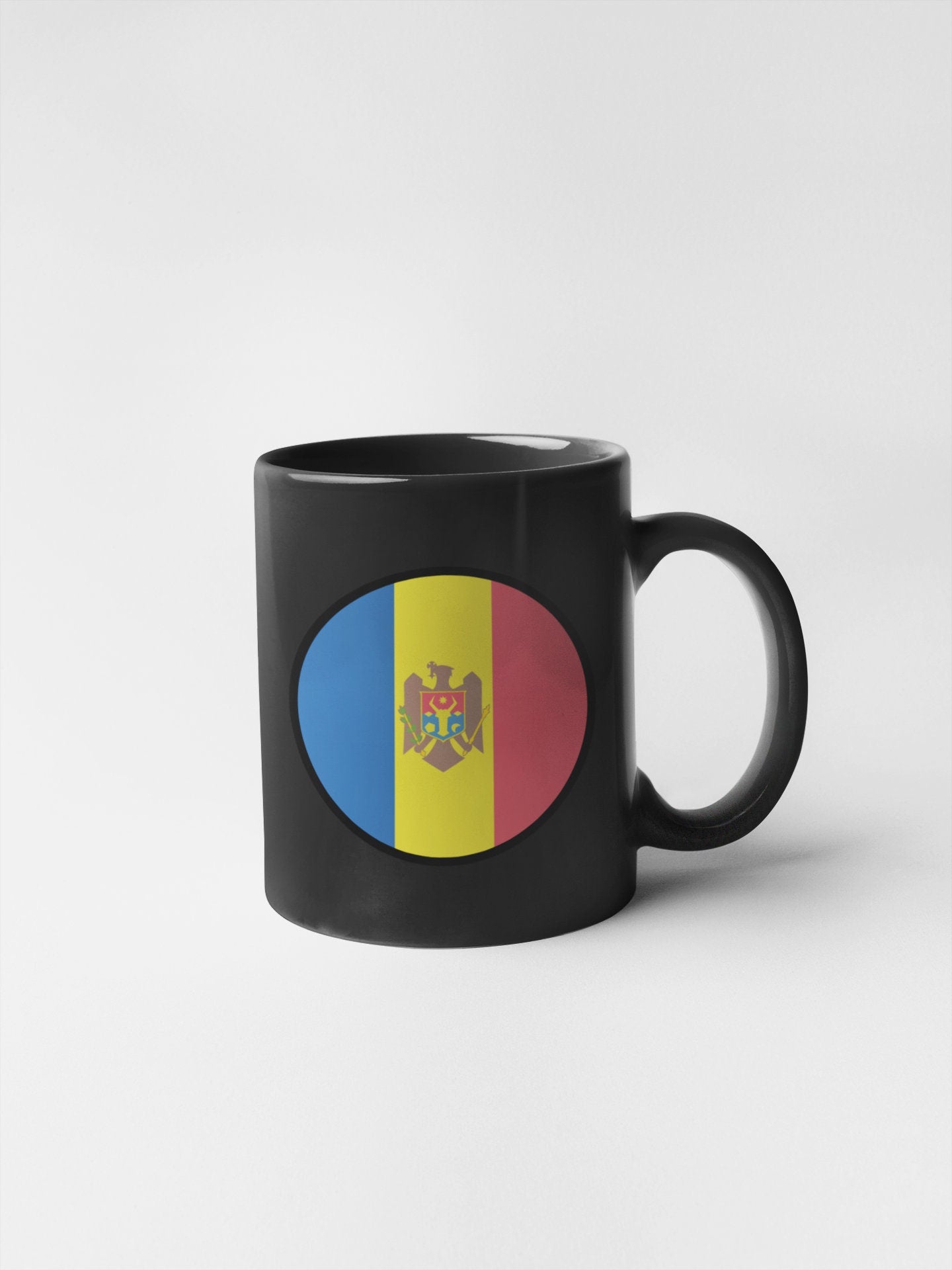 Moldova Flag Circle Sticker Decal