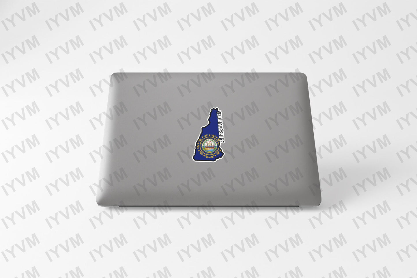State of New Hampshire Map Flag Sticker Decal  USA New Hampshire State  Concord  The Granite State  The Live Free or Die State