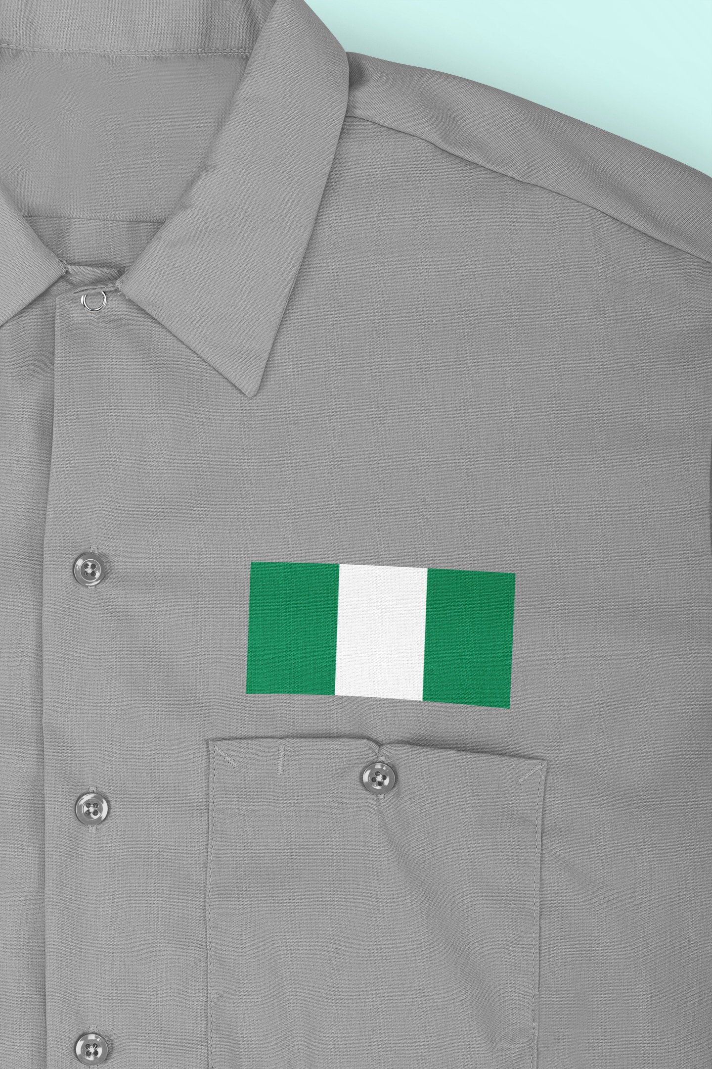 Nigeria Flag Iron On Heat Transfer Vinyl HTV Federal Republic of Nigeria Unity and Faith, Peace and Progress Abuja Jamhuriyar Tarayyar