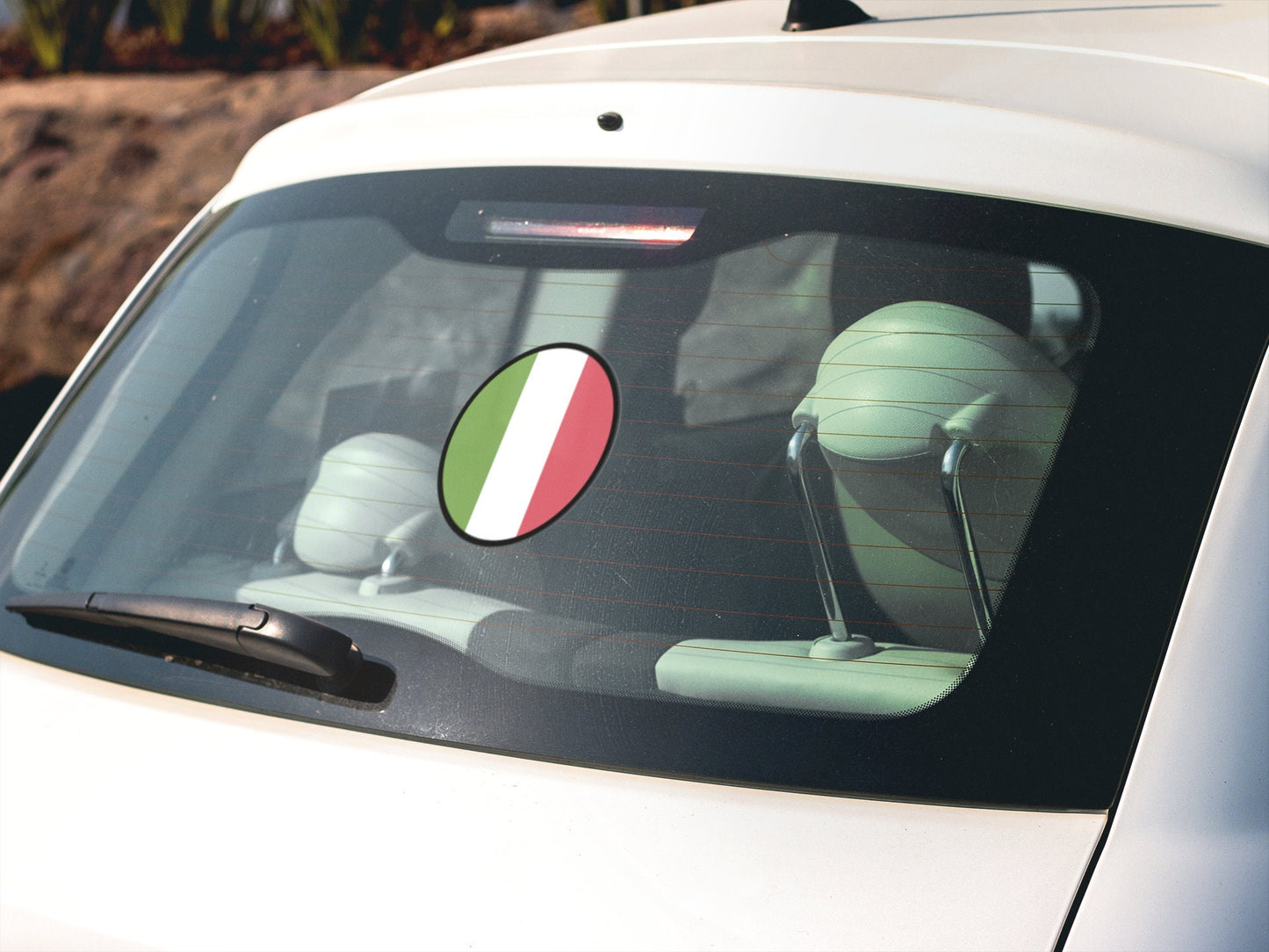 Italy Flag Circle Sticker Decal