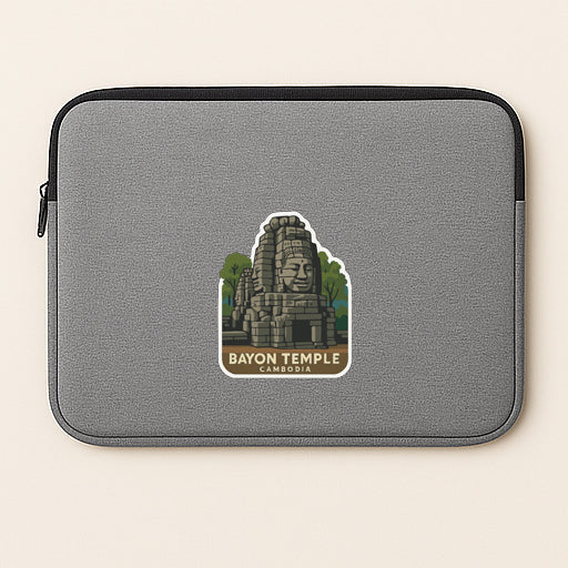 Bayon Temple Cambodia Iron On Heat Transfer Vinyl HTV Die-Cut Symbolic Landmark