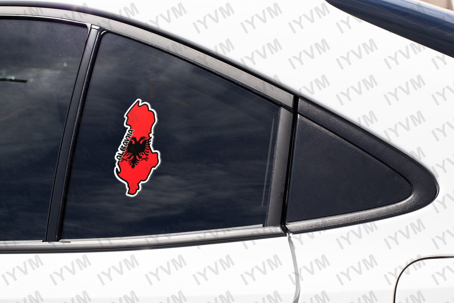 Albania Map Flag Sticker Decal / Tirana / Ti Shqipëri, më jep nder, më jep emrin Shqipëtar / Albanian