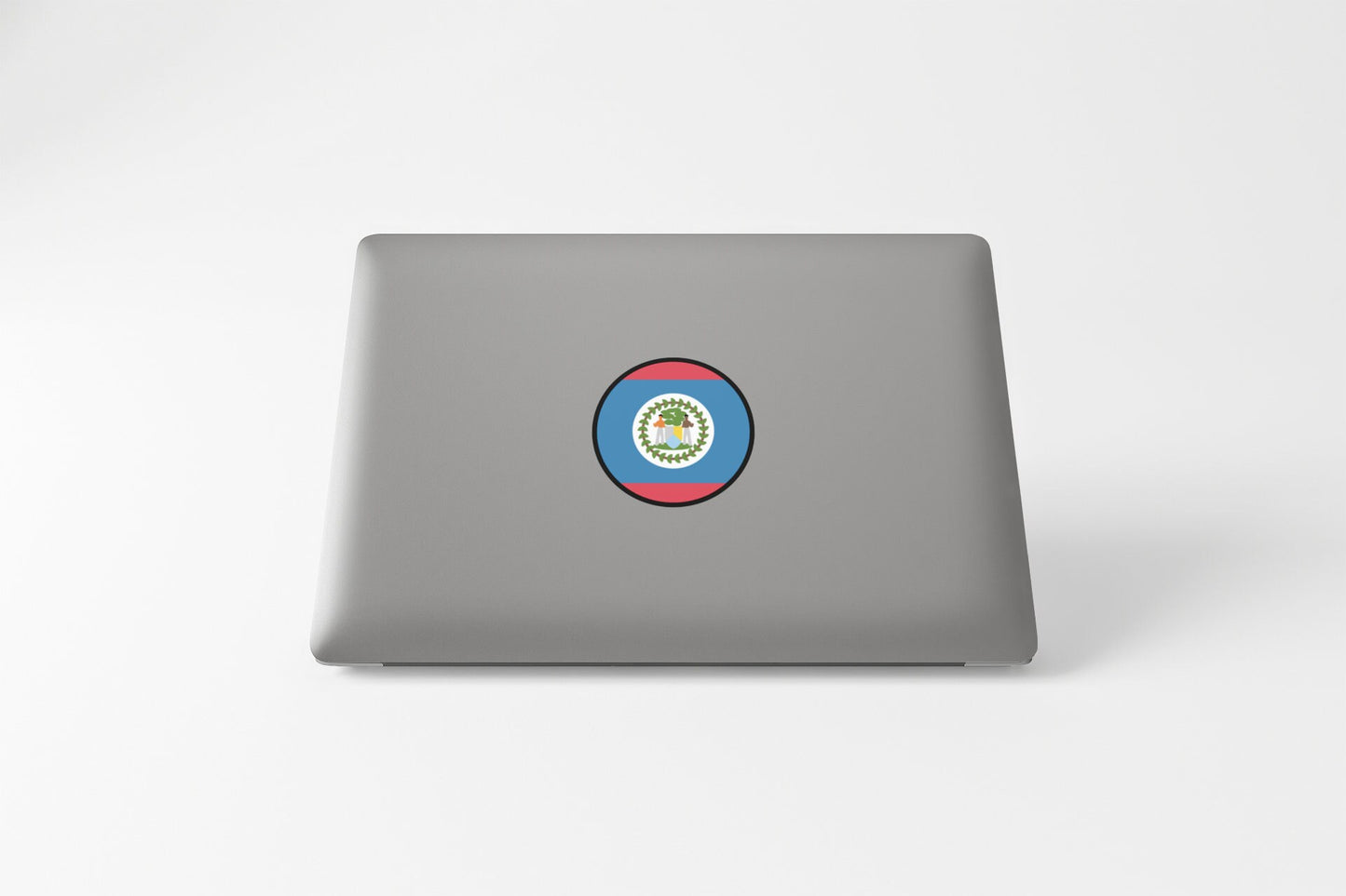 Belize Flag Circle Sticker Decal