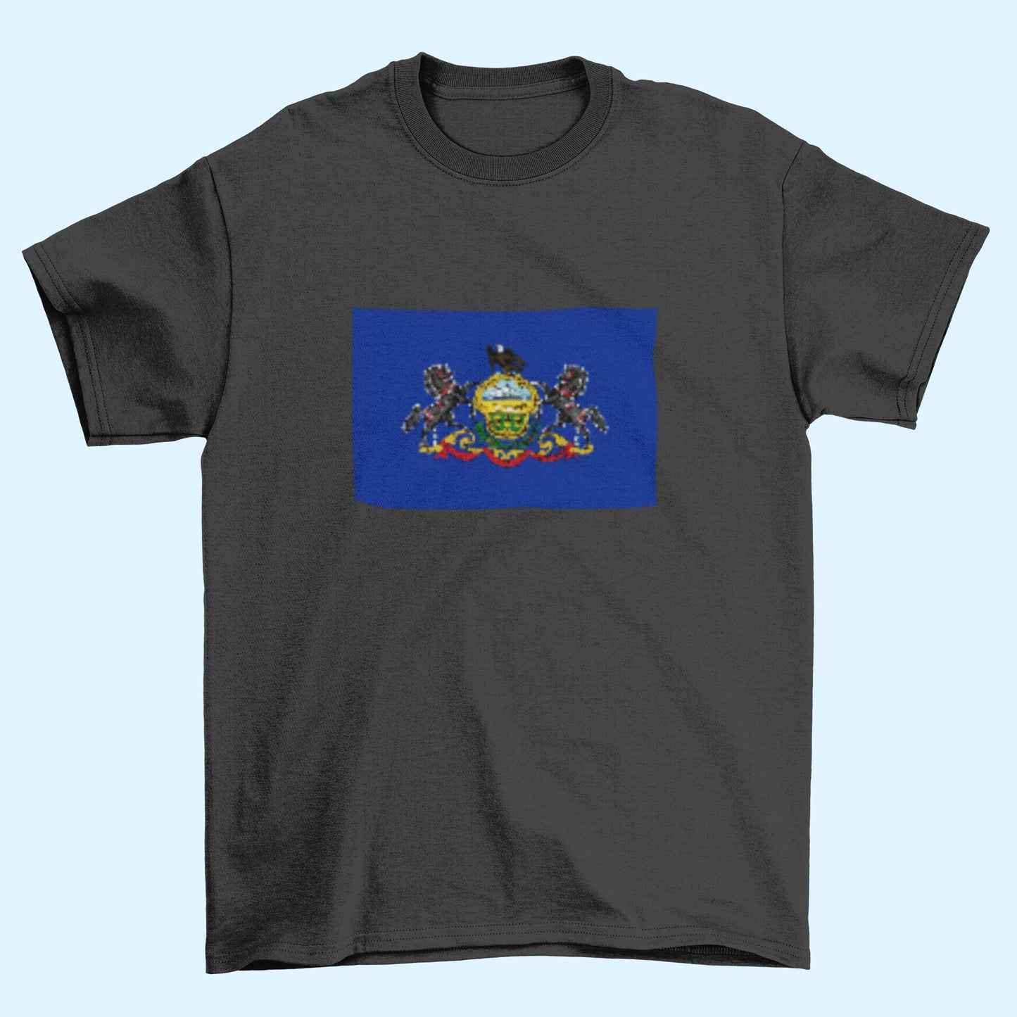 State of Pennsylvania Flag Iron On Heat Transfer Vinyl HTV Pennsylvania State Harrisburg The Keystone State Quaker State Coal State Railroad