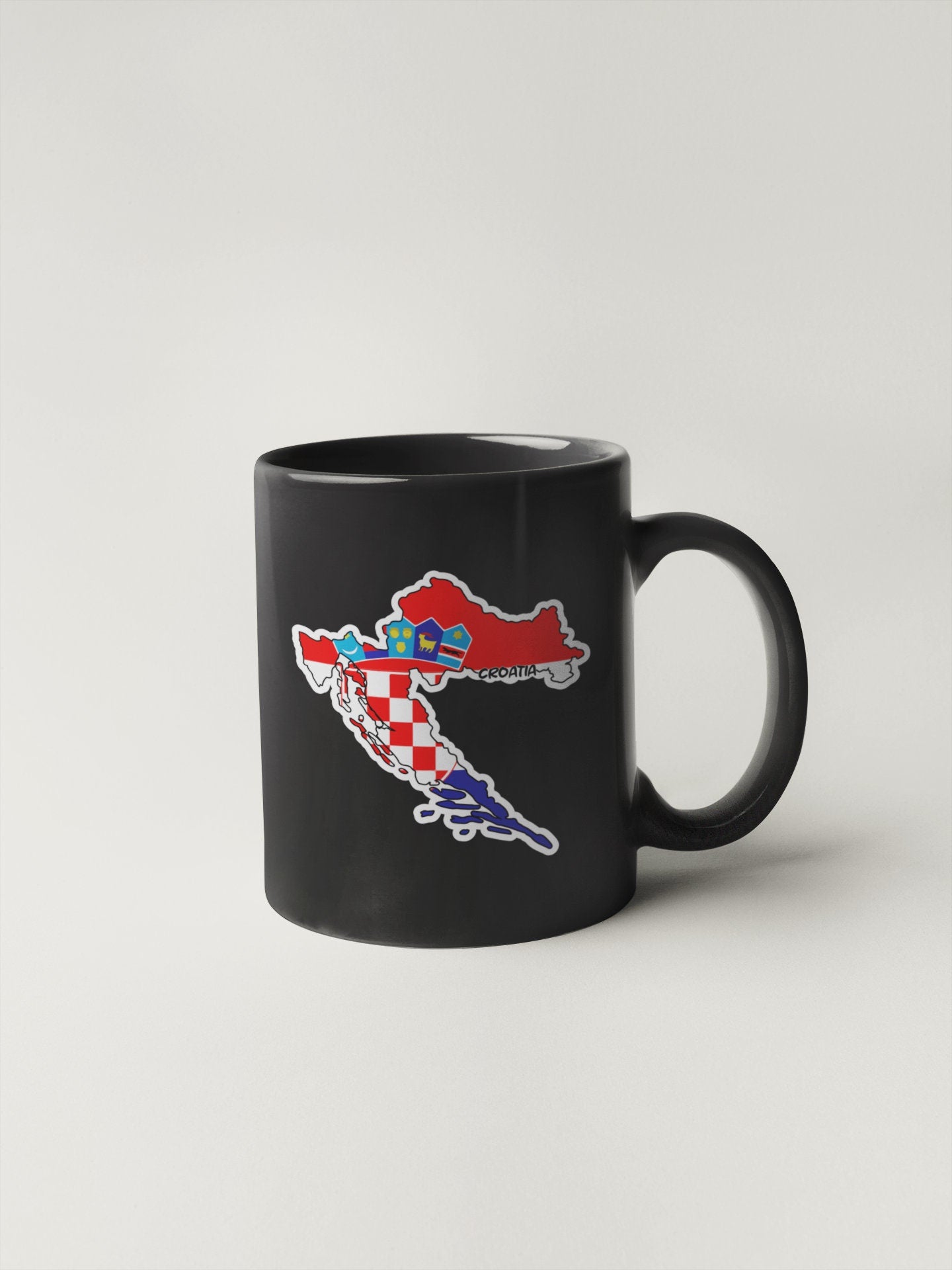 Croatia Map Flag Sticker Decal