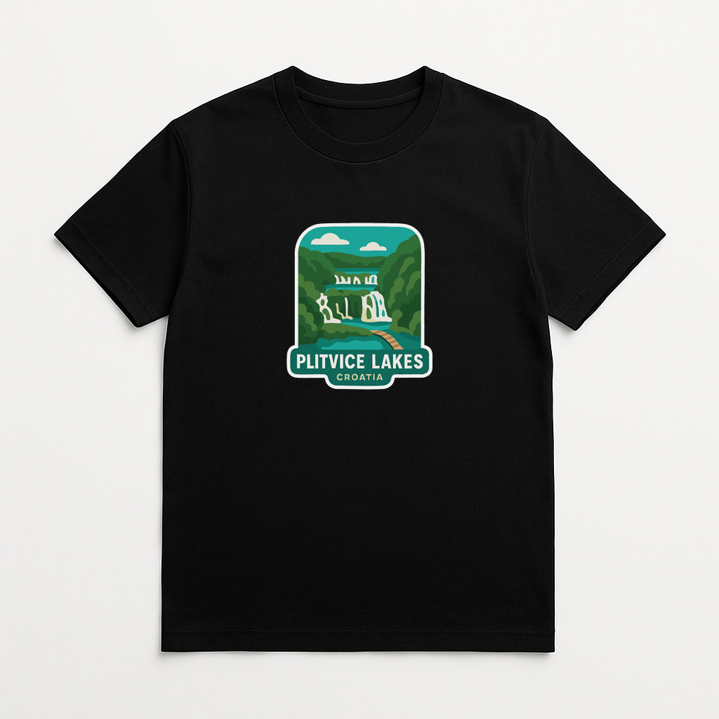 Plitvice Lakes Croatia Iron On Heat Transfer Vinyl HTV Die-Cut Symbolic Landmark