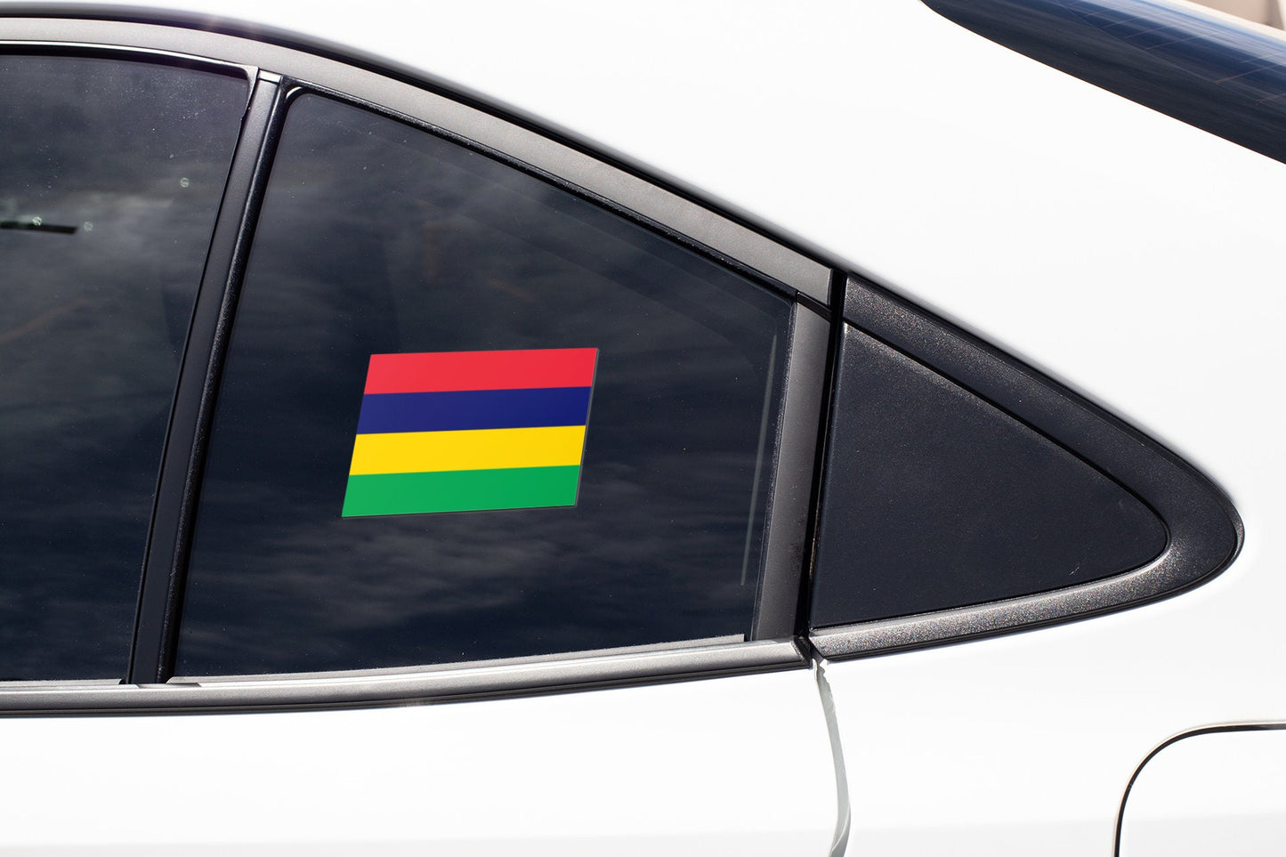 Mauritius Flag Sticker Decal